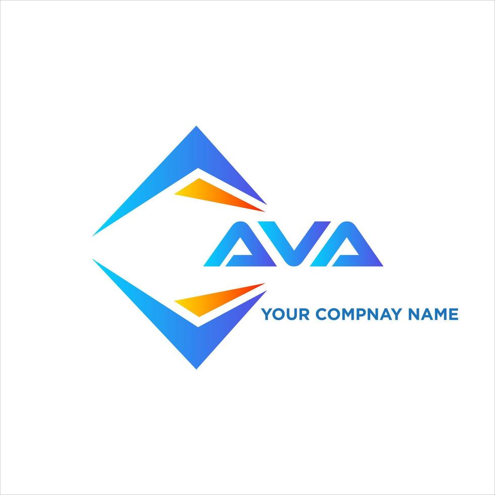 ava abstrait La technologie logo conception sur blanc Contexte. ava Créatif initiales lettre logo concept. vecteur