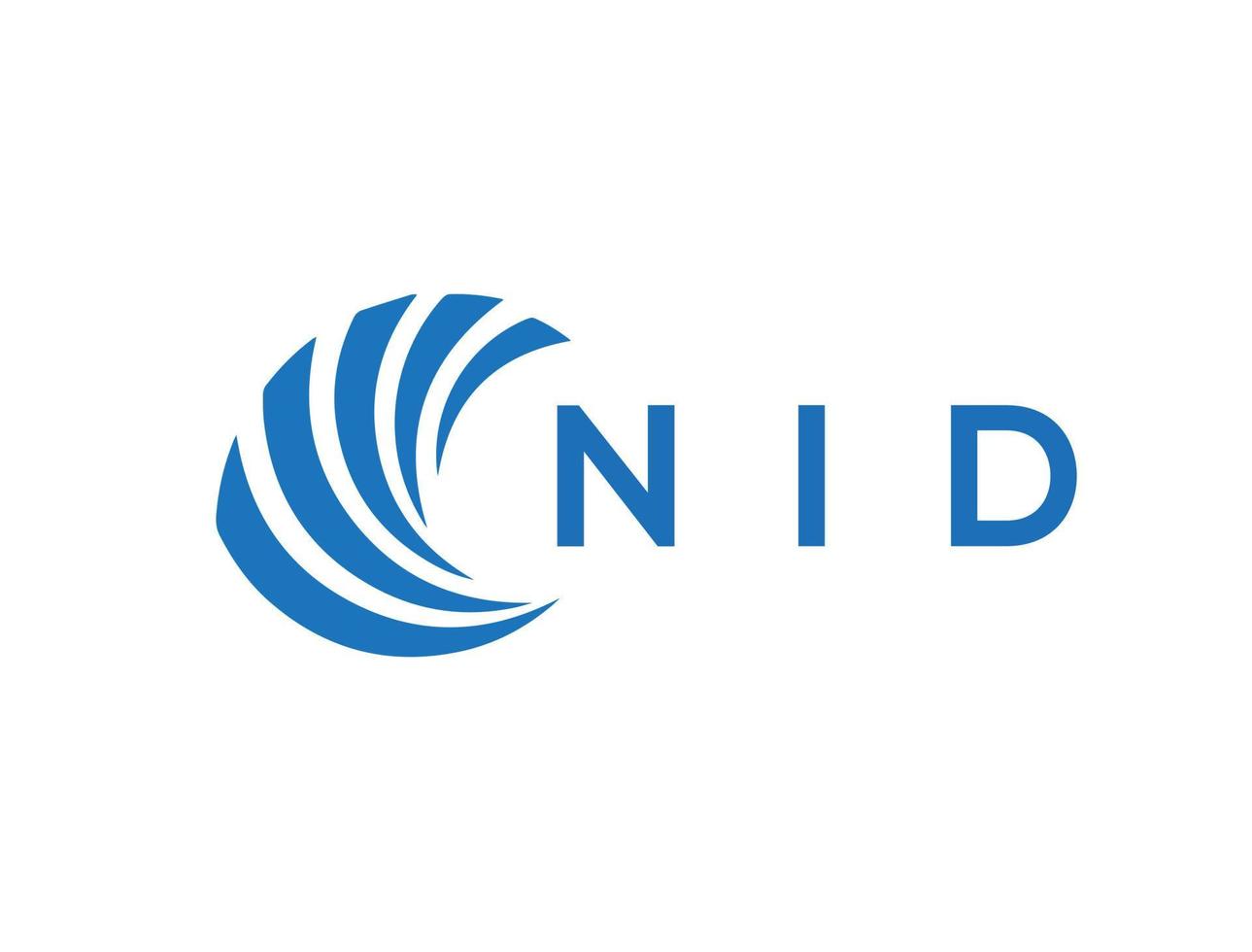 nid lettre logo conception sur blanc Contexte. nid Créatif cercle lettre logo concept. nid lettre conception. vecteur