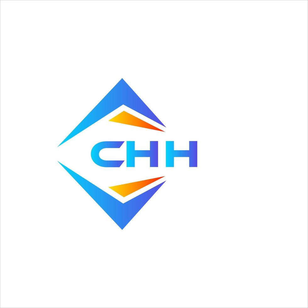 Chh abstrait La technologie logo conception sur blanc Contexte. Chh Créatif initiales lettre logo concept. vecteur