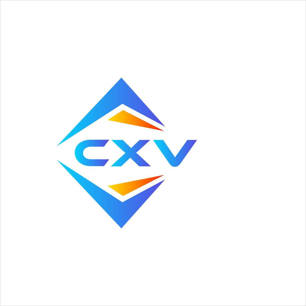 cxv abstrait La technologie logo conception sur blanc Contexte. cxv Créatif initiales lettre logo concept. vecteur