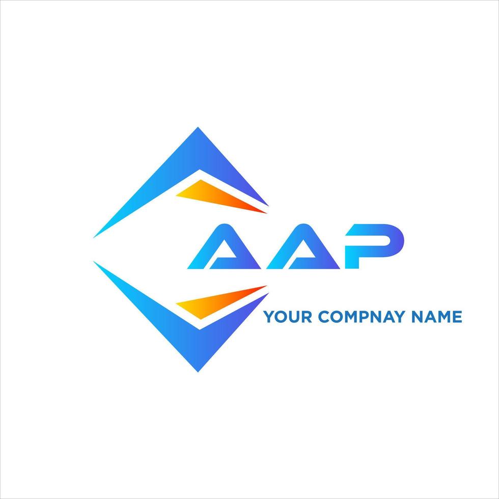 aap abstrait La technologie logo conception sur blanc Contexte. aap Créatif initiales lettre logo concept. vecteur