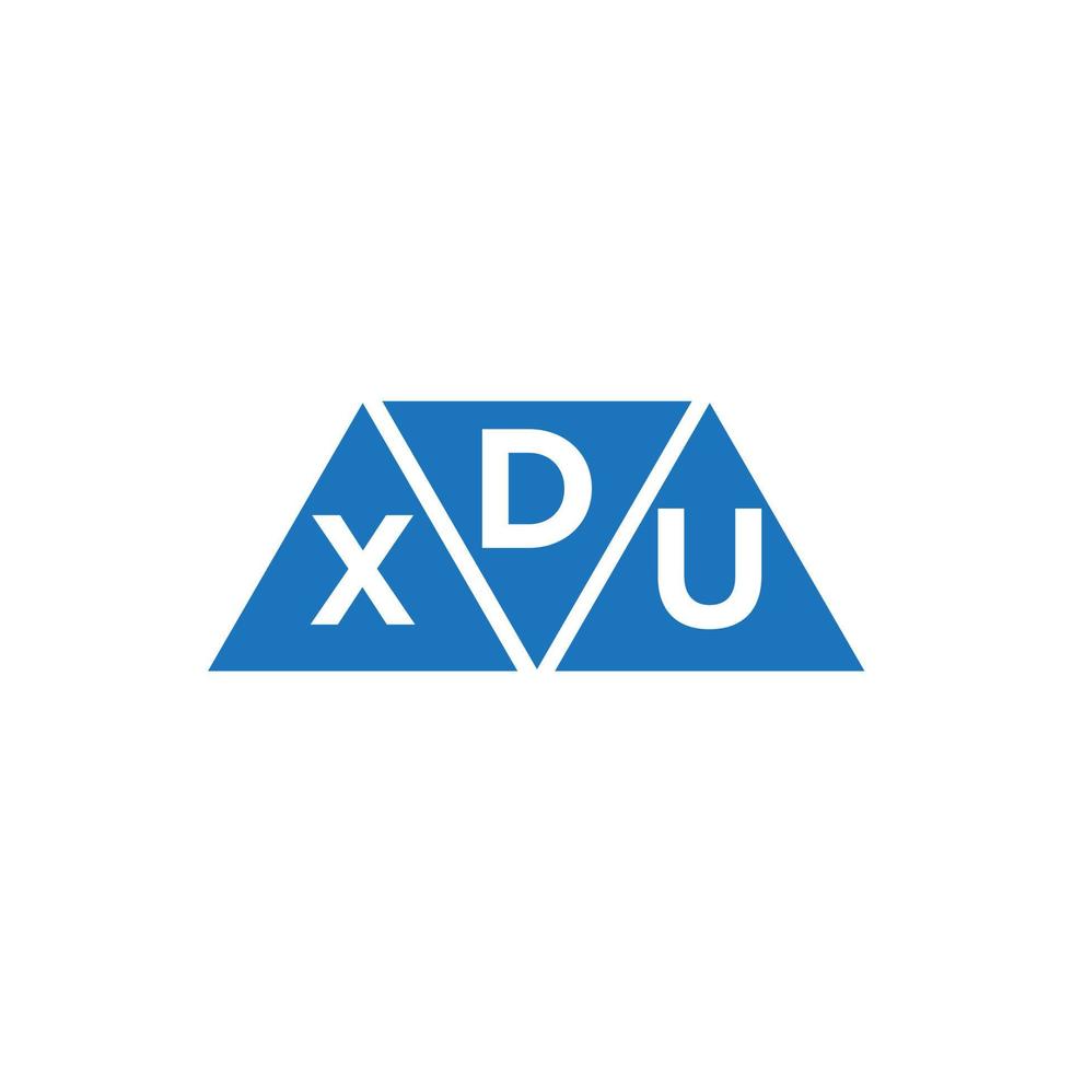 dxu Triangle forme logo conception sur blanc Contexte. dxu Créatif initiales lettre logo concept.dxu Triangle forme logo conception sur blanc Contexte. dxu Créatif initiales lettre logo concept. vecteur