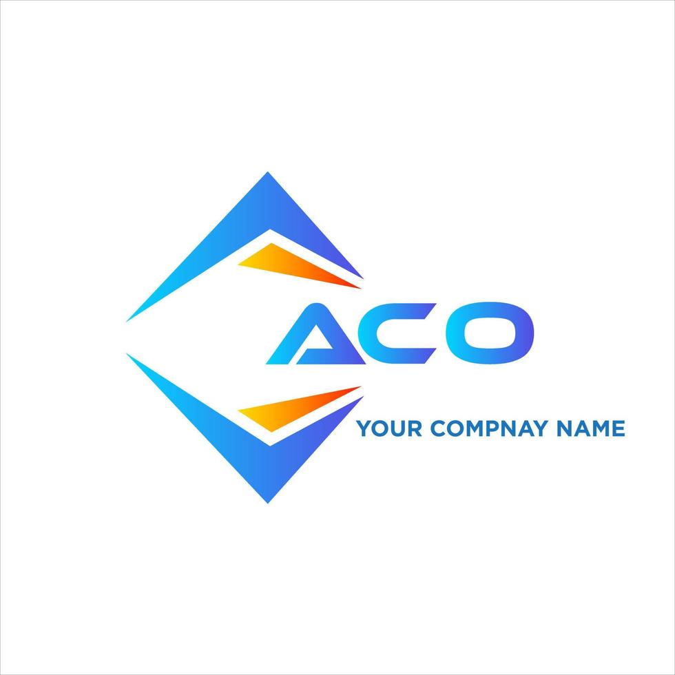 aco abstrait La technologie logo conception sur blanc Contexte. aco Créatif initiales lettre logo concept. vecteur