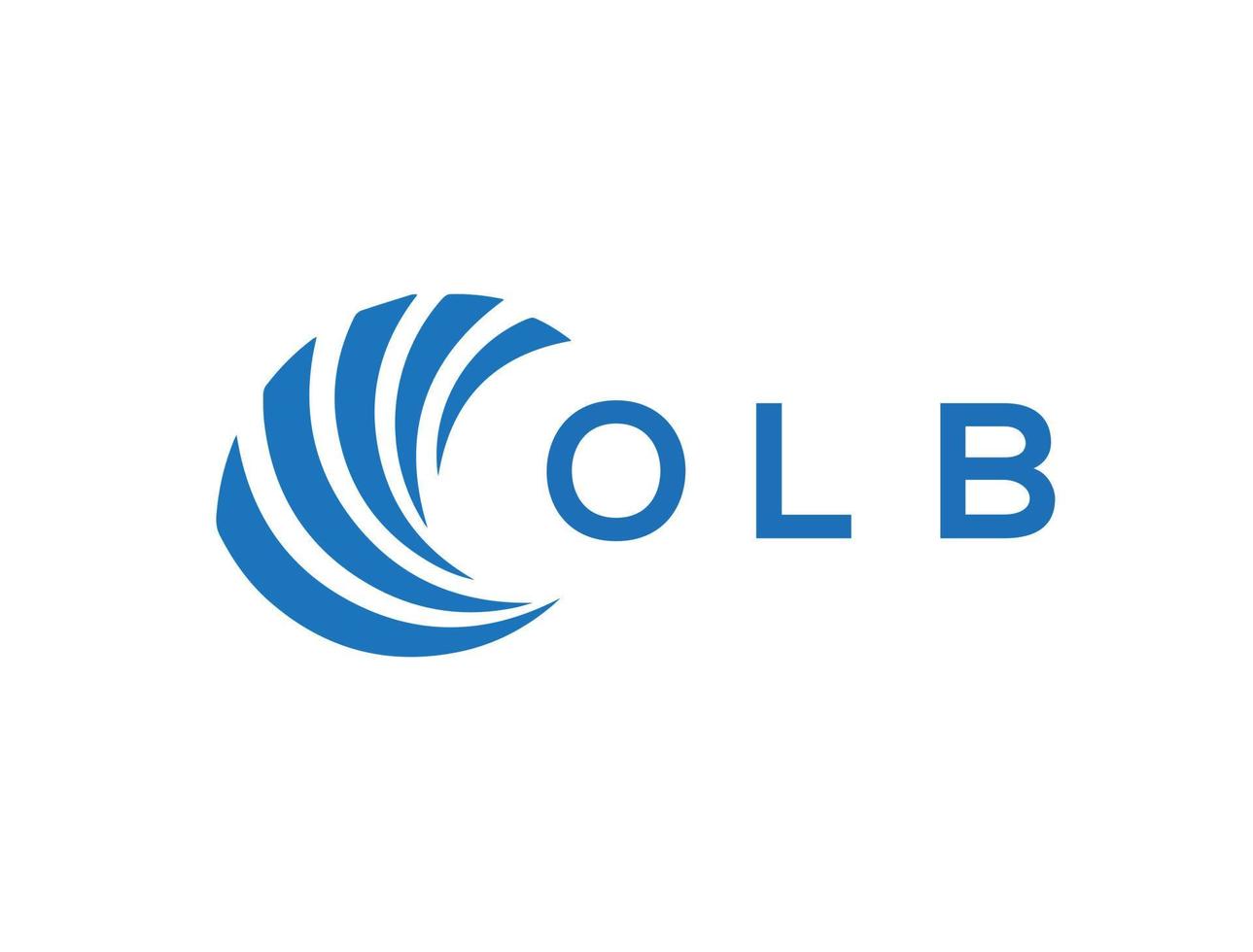 olb lettre logo conception sur blanc Contexte. olb Créatif cercle lettre logo concept. olb lettre conception. vecteur