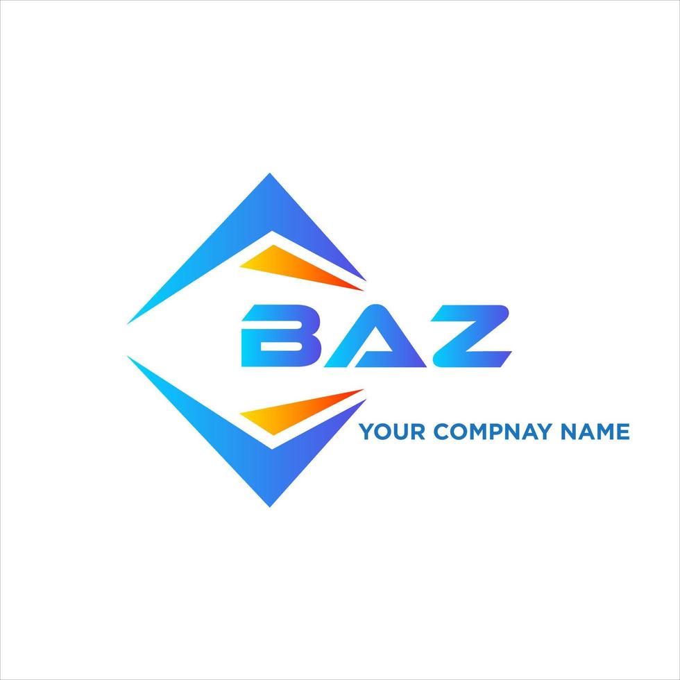 baz abstrait La technologie logo conception sur blanc Contexte. baz Créatif initiales lettre logo concept. vecteur