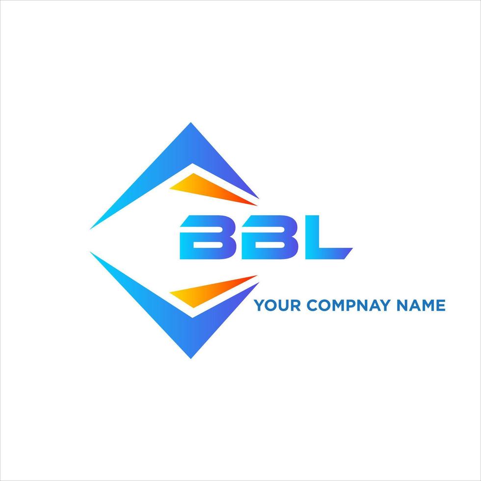 bbl abstrait La technologie logo conception sur blanc Contexte. bbl Créatif initiales lettre logo concept. vecteur