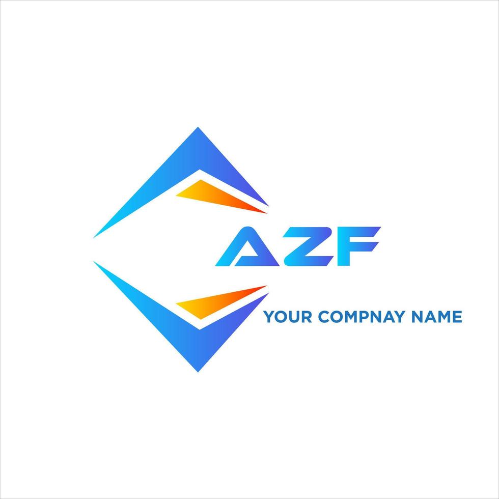 azf abstrait La technologie logo conception sur blanc Contexte. azf Créatif initiales lettre logo concept. vecteur