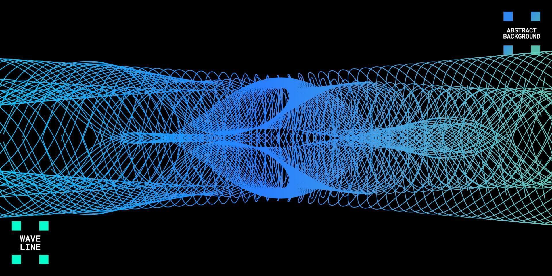 abstrait moderne avec des lignes ondulées colorées vecteur