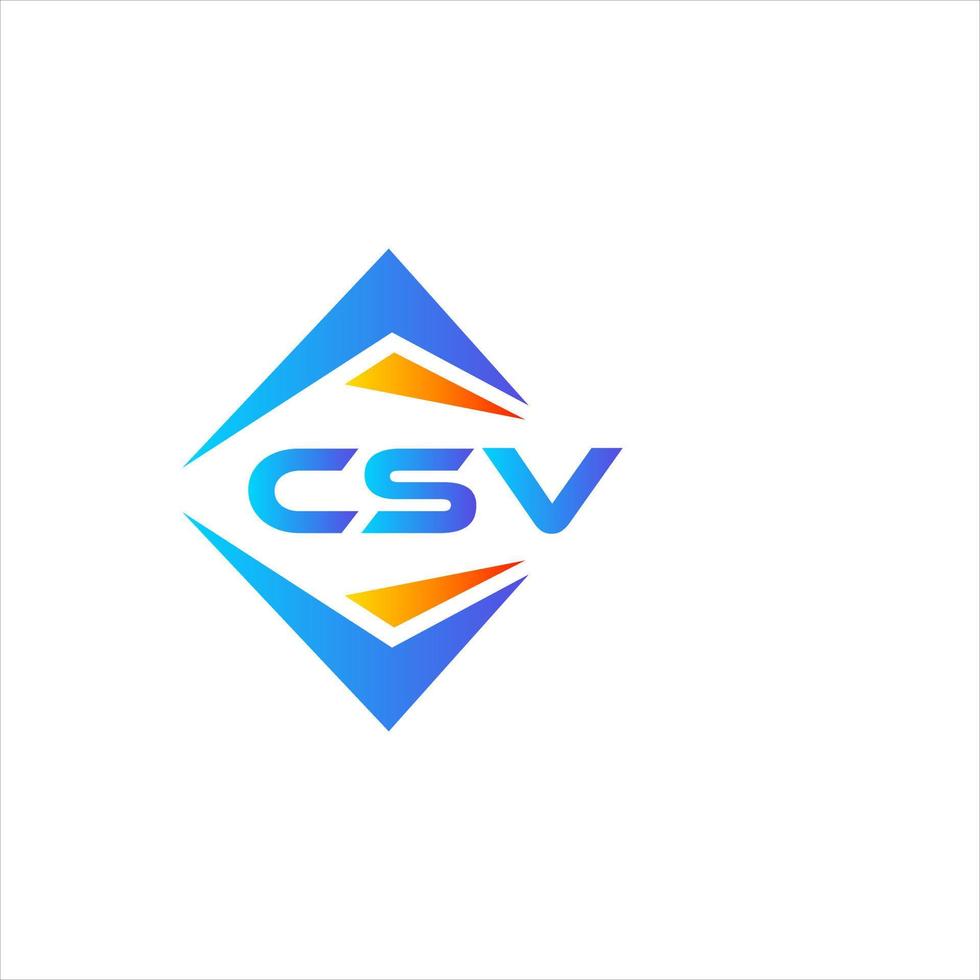 csv abstrait La technologie logo conception sur blanc Contexte. csv Créatif initiales lettre logo concept. vecteur