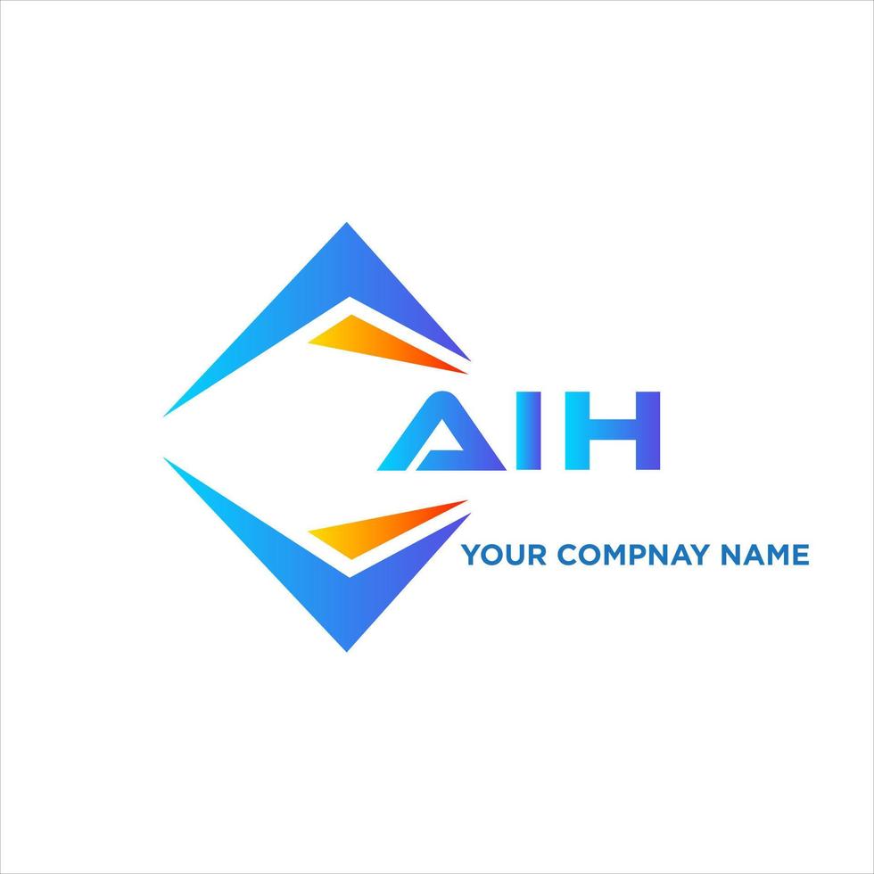 aih abstrait La technologie logo conception sur blanc Contexte. aih Créatif initiales lettre logo concept. vecteur