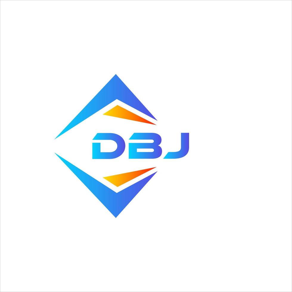 dbj abstrait La technologie logo conception sur blanc Contexte. dbj Créatif initiales lettre logo concept. vecteur