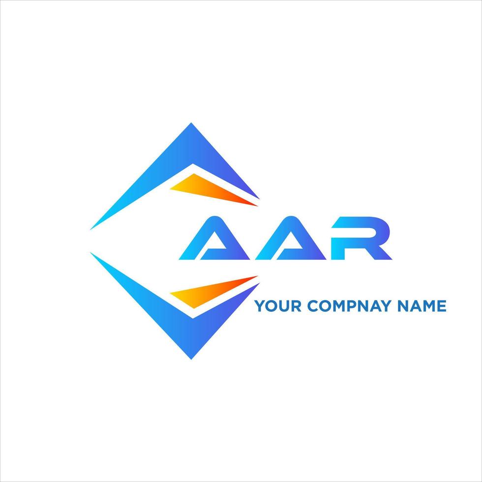 aar abstrait La technologie logo conception sur blanc Contexte. aar Créatif initiales lettre logo concept. vecteur