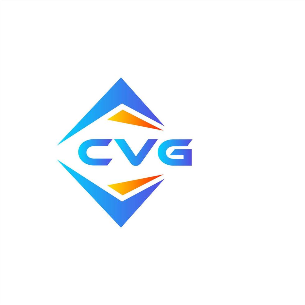 CVG abstrait La technologie logo conception sur blanc Contexte. CVG Créatif initiales lettre logo concept. vecteur