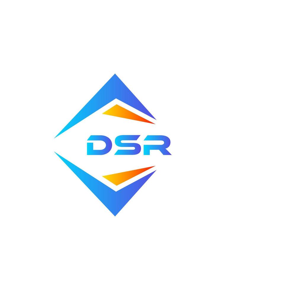 webdsr abstrait La technologie logo conception sur blanc Contexte. DSR Créatif initiales lettre logo concept. vecteur