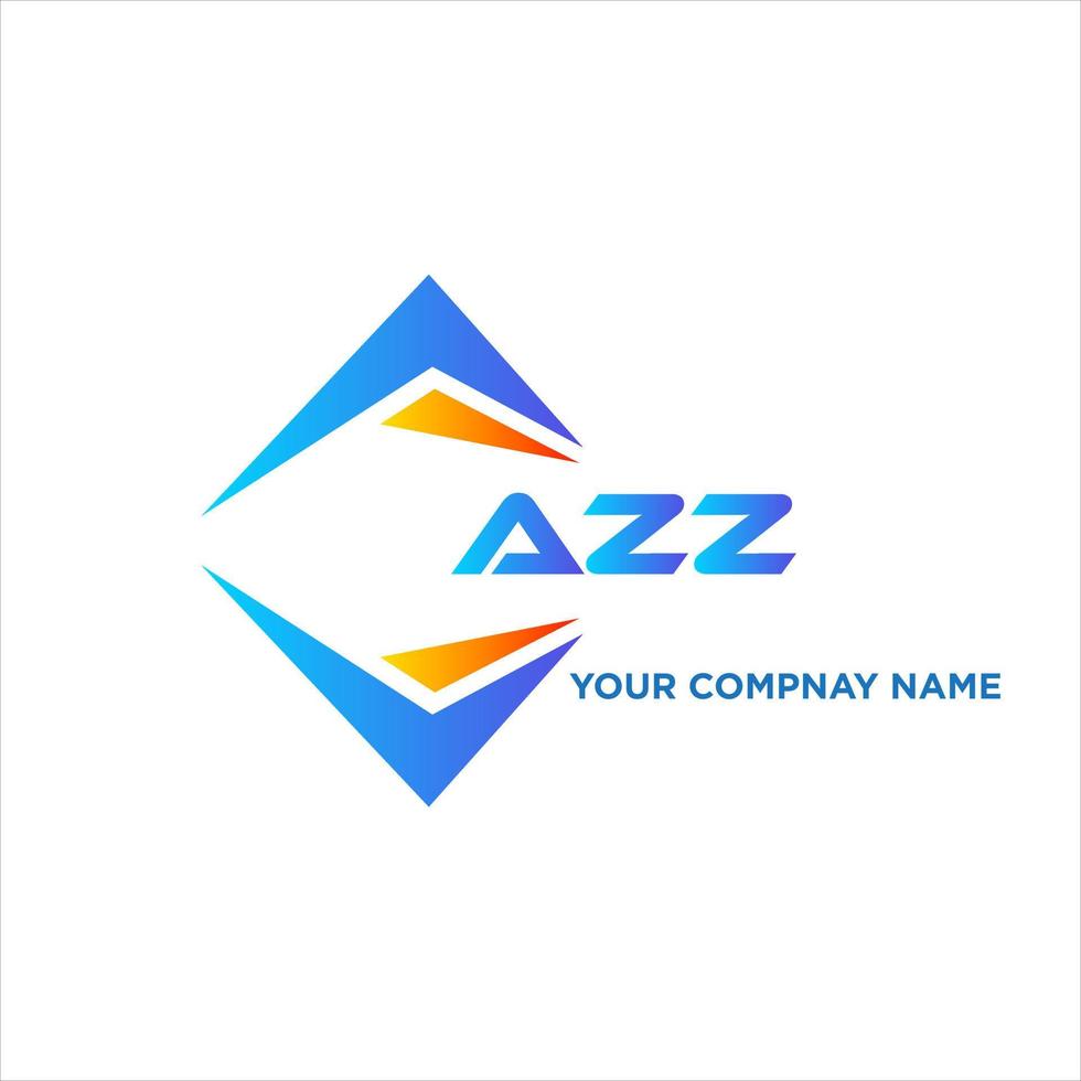 azz abstrait La technologie logo conception sur blanc Contexte. azz Créatif initiales lettre logo concept. vecteur