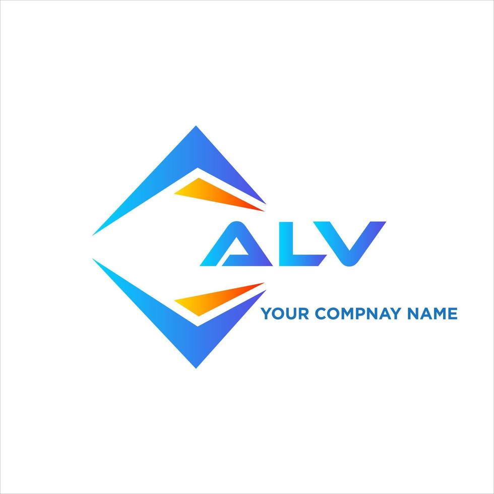 alv abstrait La technologie logo conception sur blanc Contexte. alv Créatif initiales lettre logo concept. vecteur