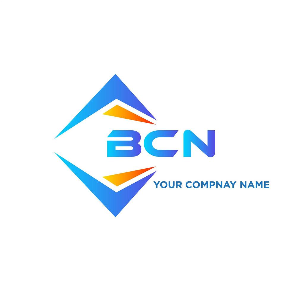 bcn abstrait La technologie logo conception sur blanc Contexte. bcn Créatif initiales lettre logo concept. vecteur