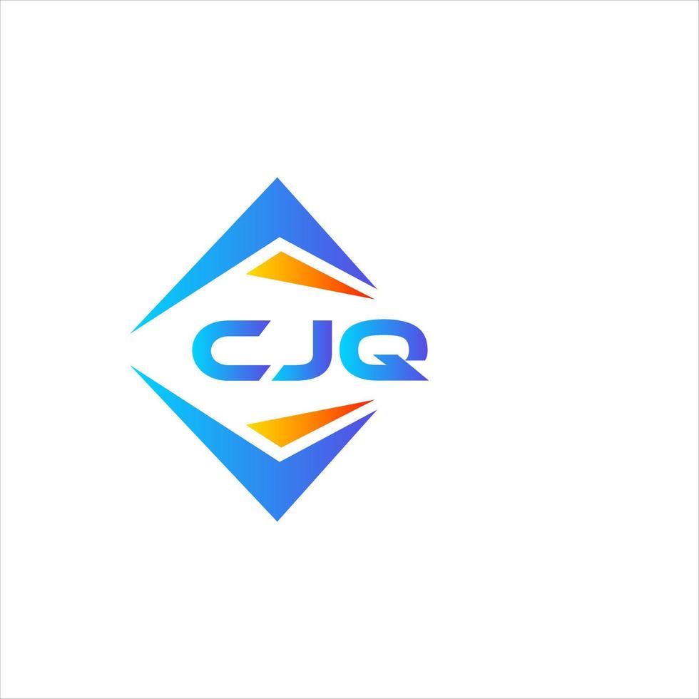 cjq abstrait La technologie logo conception sur blanc Contexte. cjq Créatif initiales lettre logo concept. vecteur