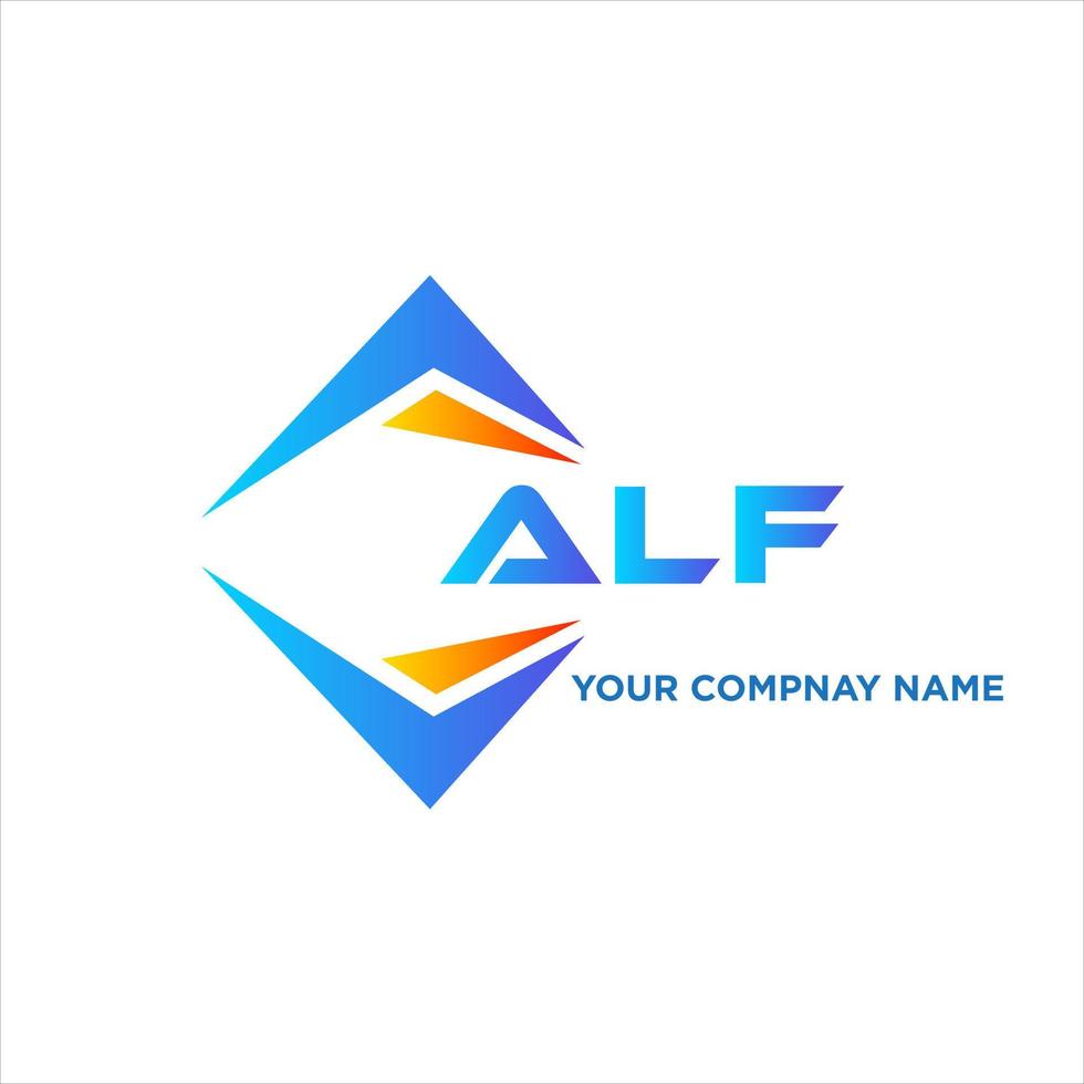 alf abstrait La technologie logo conception sur blanc Contexte. alf Créatif initiales lettre logo concept. vecteur