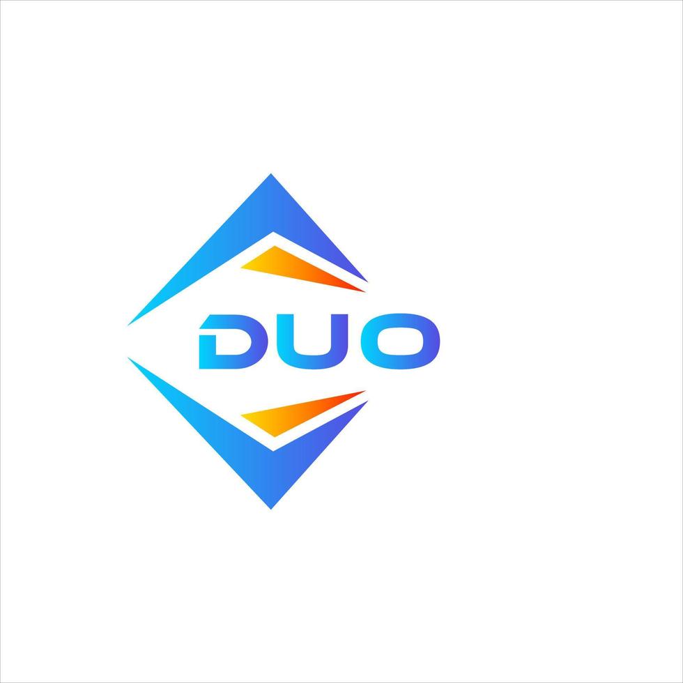 duo abstrait La technologie logo conception sur blanc Contexte. duo Créatif initiales lettre logo concept. vecteur