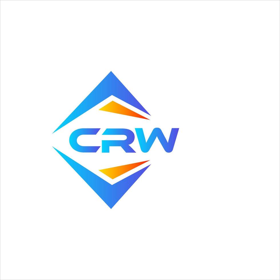 crw abstrait La technologie logo conception sur blanc Contexte. crw Créatif initiales lettre logo concept. vecteur