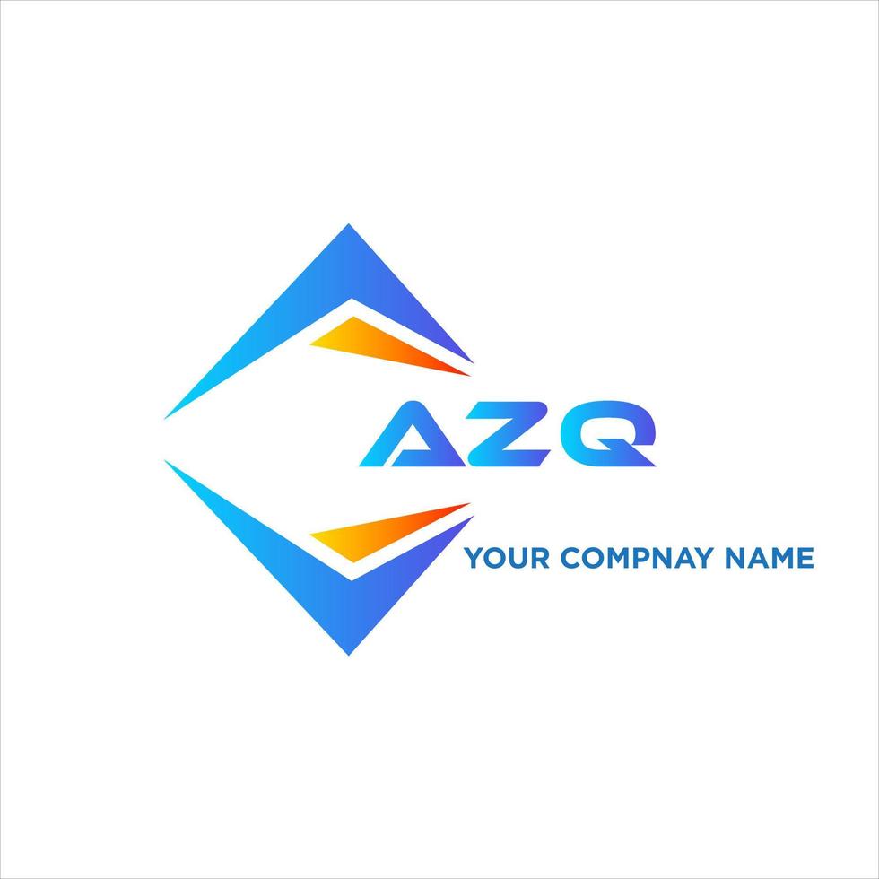 azq abstrait La technologie logo conception sur blanc Contexte. azq Créatif initiales lettre logo concept. vecteur