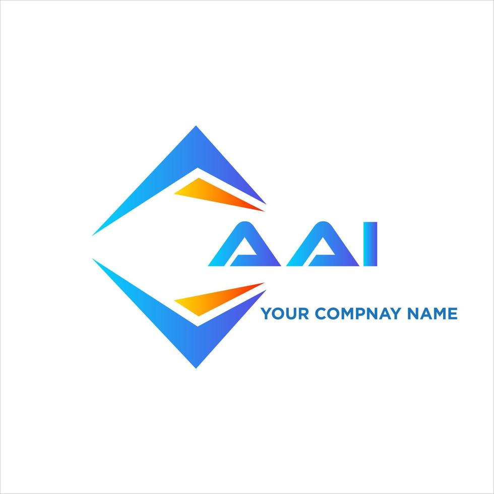 aai abstrait La technologie logo conception sur blanc Contexte. aai Créatif initiales lettre logo concept. vecteur