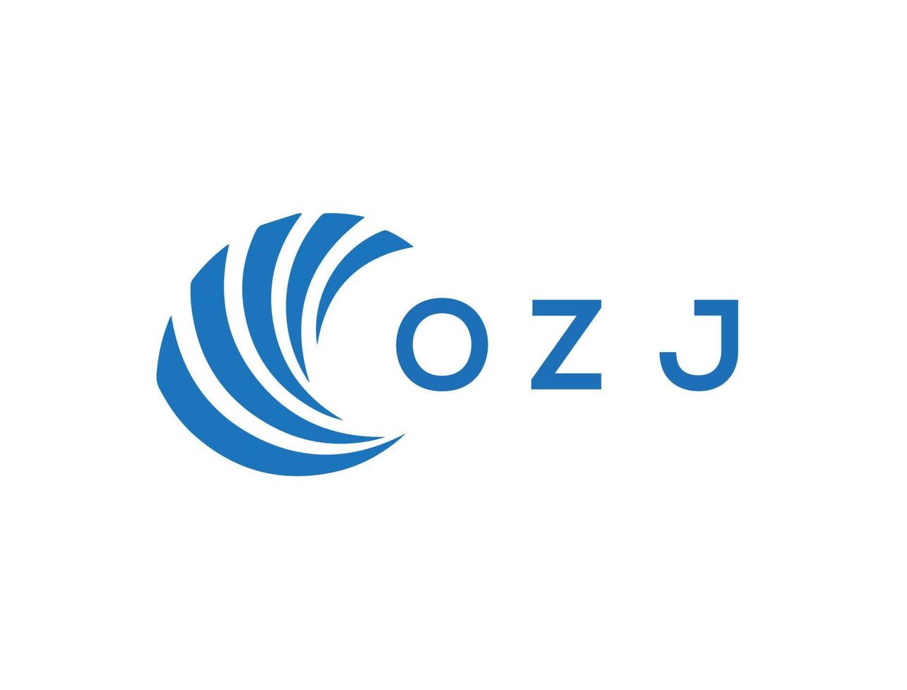 ozj lettre logo conception sur blanc Contexte. ozj Créatif cercle lettre logo concept. ozj lettre conception. vecteur