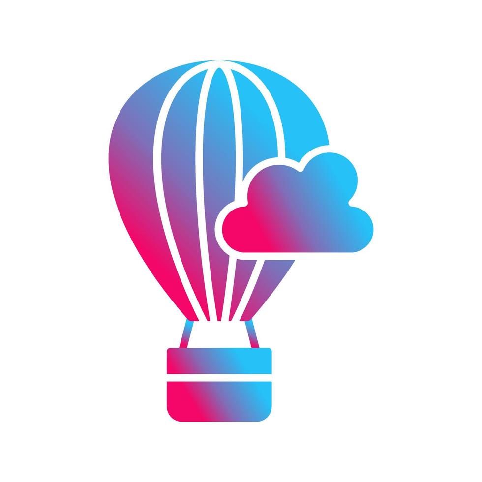 icône de vecteur de ballon à air chaud