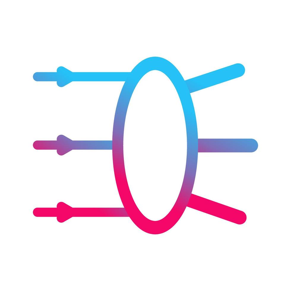 icône de vecteur de réfraction