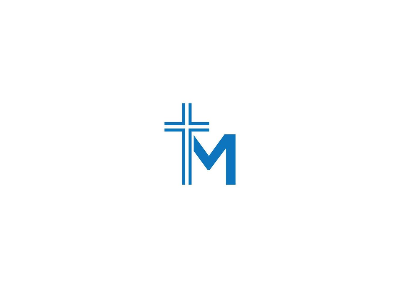 tm initiale moderne lettre logo conception avec Créatif vecteur icône modèle