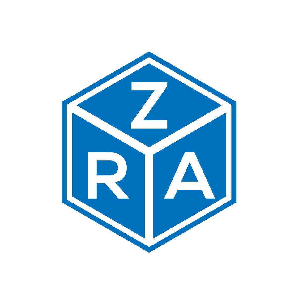 création de logo de lettre zra sur fond blanc. concept de logo de lettre initiales créatives zra. conception de lettre zra. vecteur