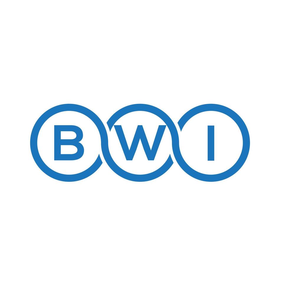 bwi lettre logo conception sur blanc Contexte. bwi Créatif initiales lettre logo concept. bwi lettre conception. vecteur