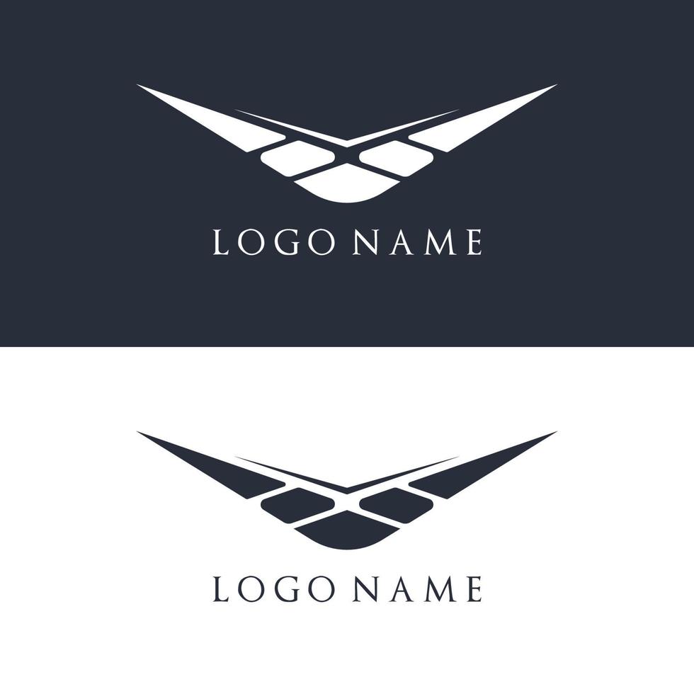 plat lettre v logo modèle pour entreprise. vecteur illustration