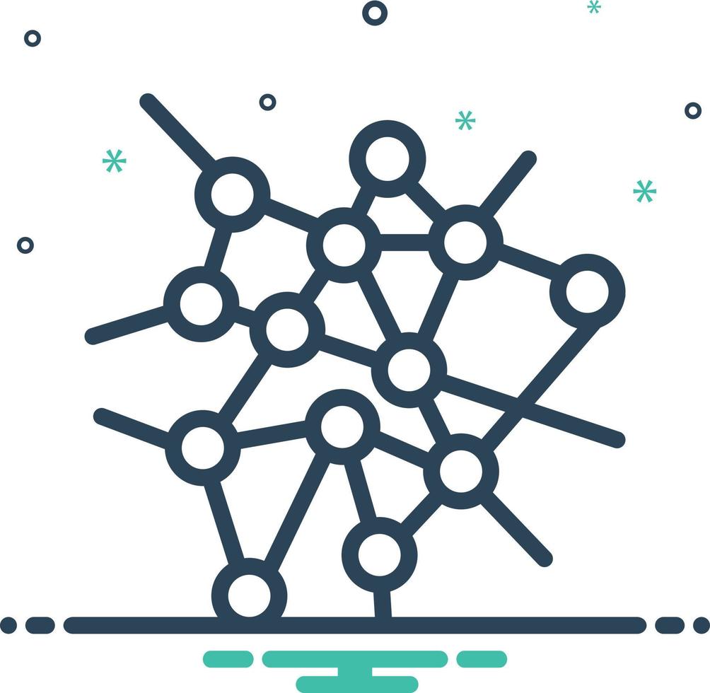 icône de mélange pour se connecter vecteur