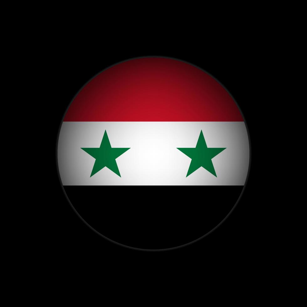 pays syrie. drapeau de la syrie. illustration vectorielle. vecteur