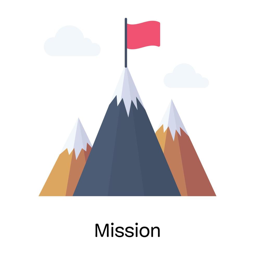 icône de mission et objectif réussite vecteur