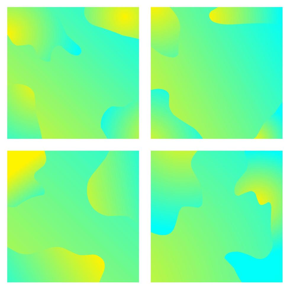 ensemble de papier de fond liquide abstrait. contraste de couleurs vives et tendance, formes fluides et fluides. peut être utilisé comme bannière, présentation, dépliant, affiche, conception de sites Web, site Web, invitation vecteur