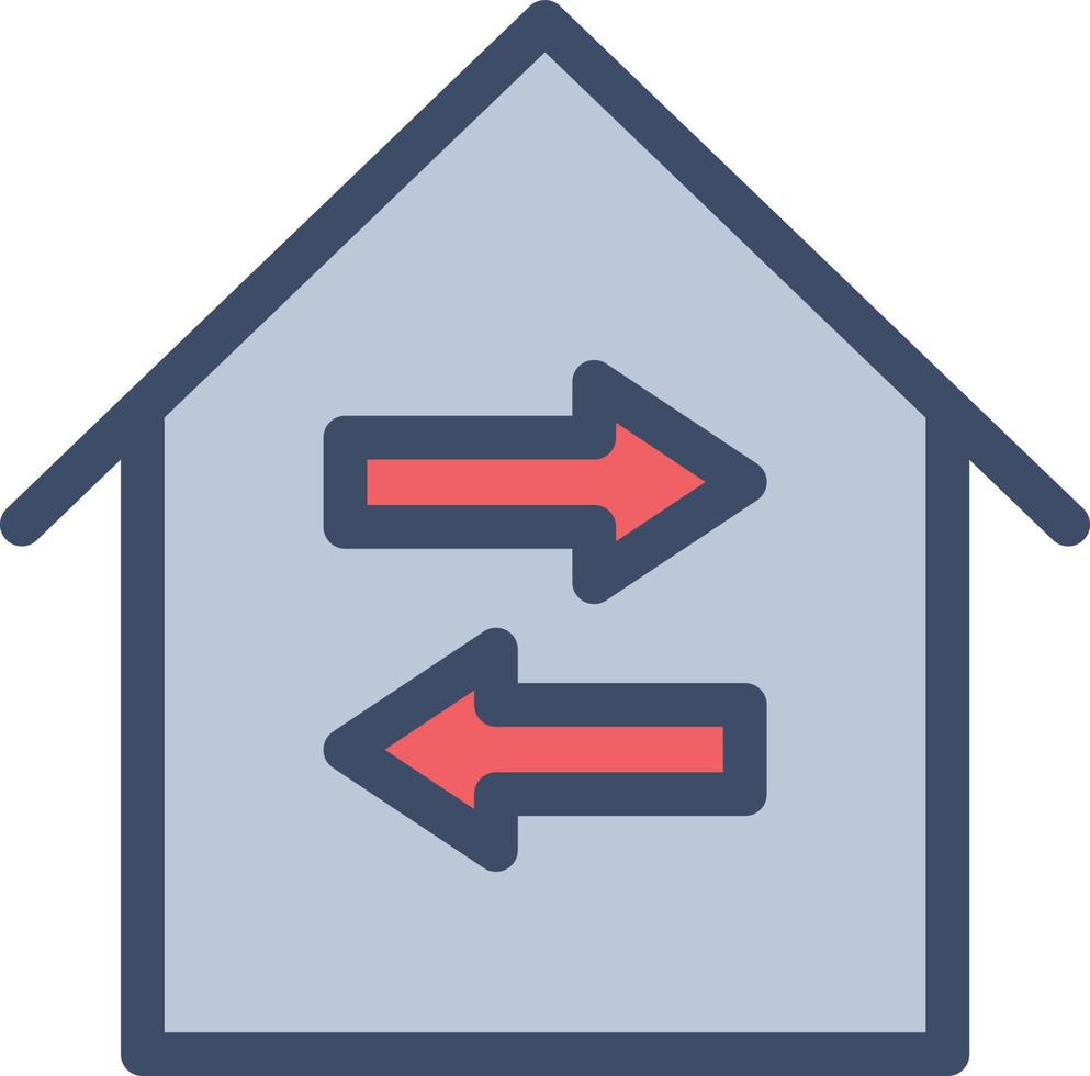 illustration vectorielle d'isolation de la maison sur un arrière-plan.symboles de qualité premium.icônes vectorielles pour le concept et la conception graphique. vecteur