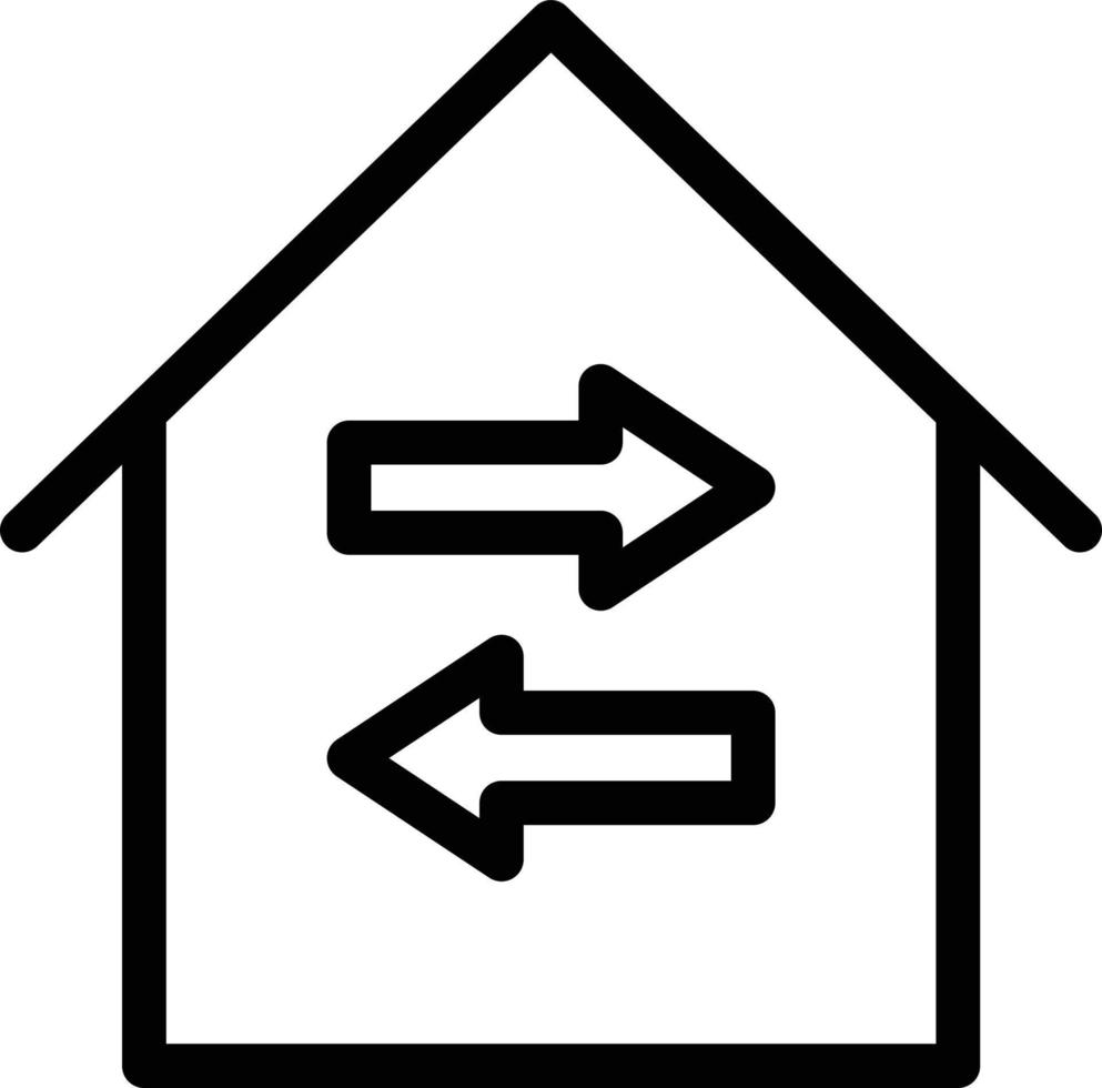 illustration vectorielle d'isolation de la maison sur un arrière-plan.symboles de qualité premium.icônes vectorielles pour le concept et la conception graphique. vecteur