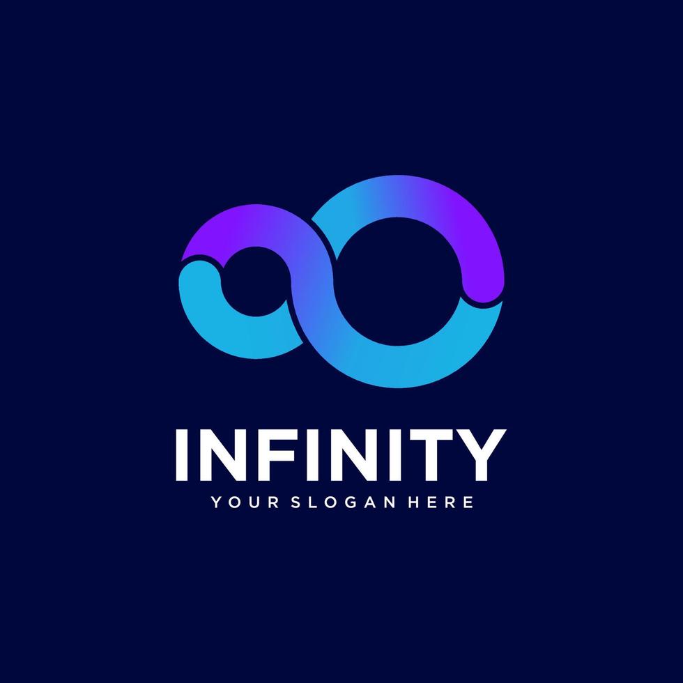 modèle de vecteur de conception de logo infini créatif