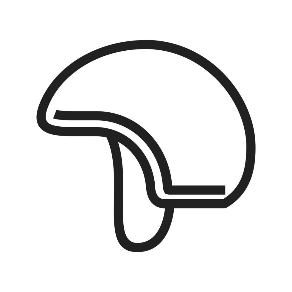 icône de ligne de casque vecteur