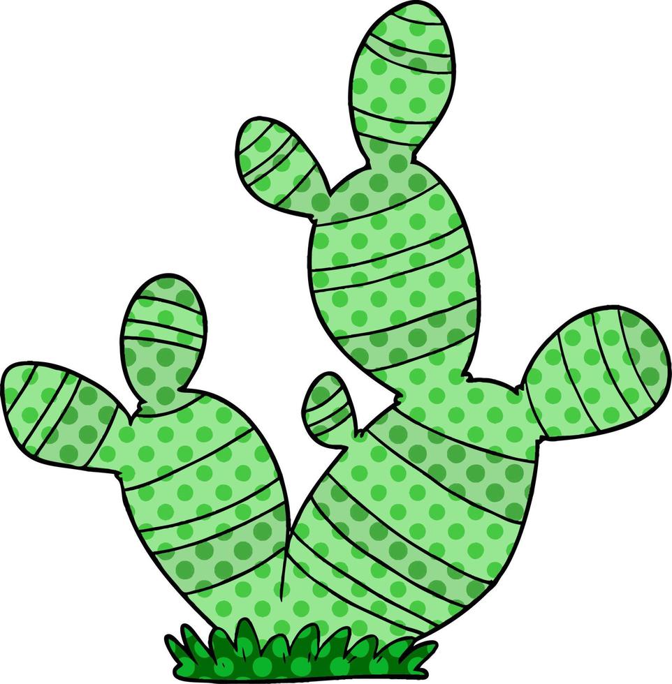 cactus de dessin animé de vecteur