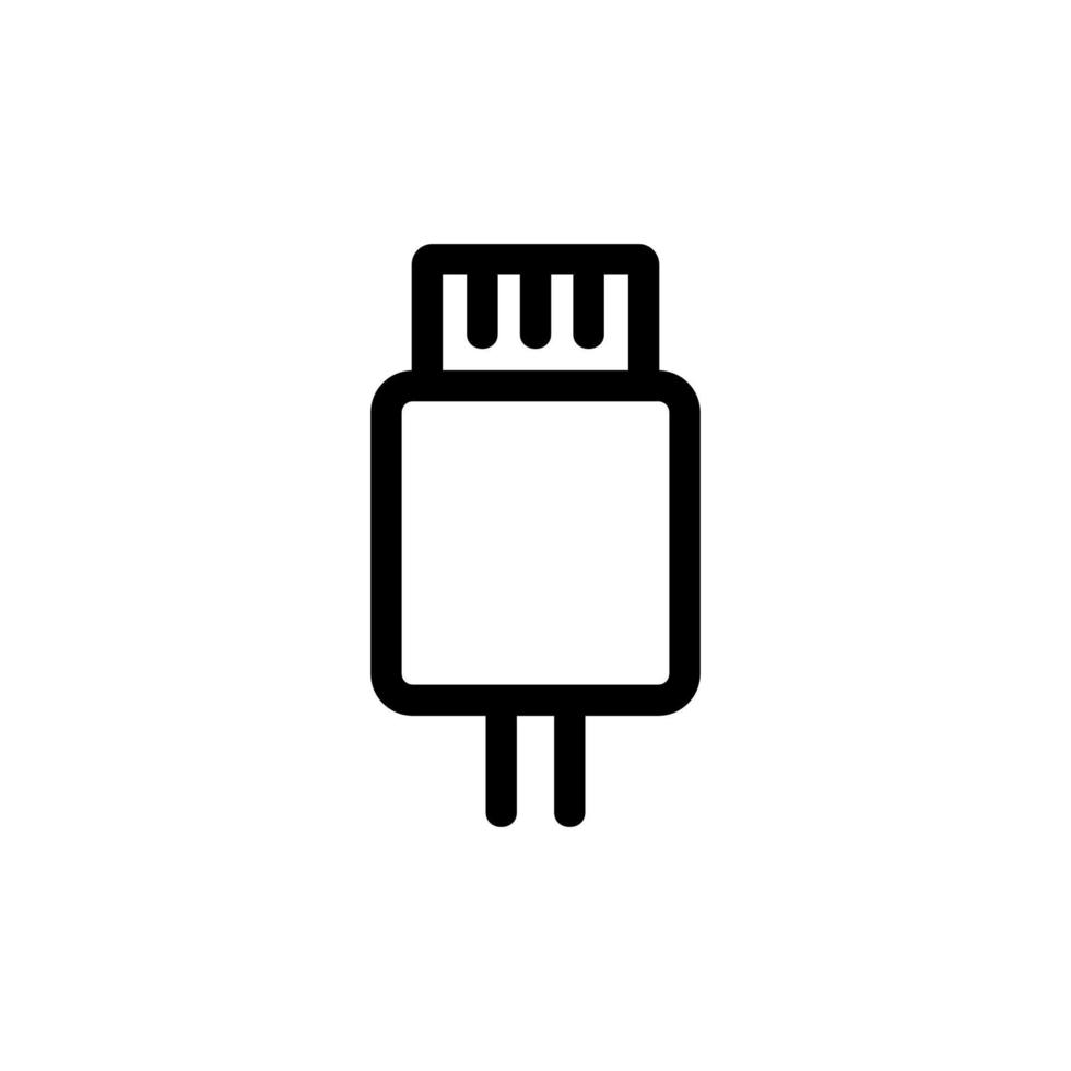 vecteur d'icône internet par câble. illustration de symbole de contour isolé
