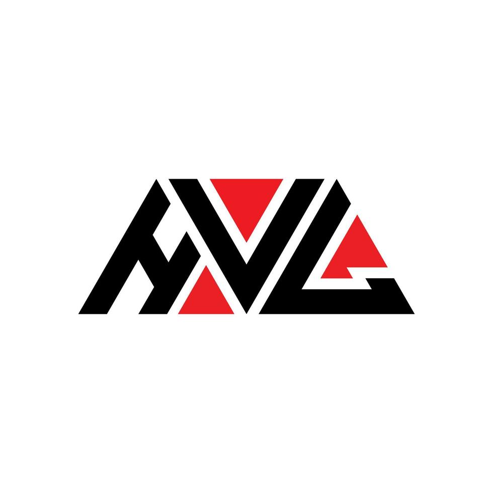 création de logo de lettre triangle hvl avec forme de triangle. monogramme de conception de logo triangle hvl. modèle de logo vectoriel triangle hvl avec couleur rouge. logo triangulaire hvl logo simple, élégant et luxueux. hvl