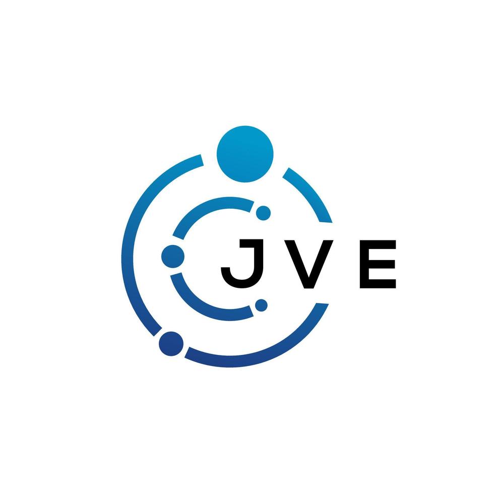 jve lettre La technologie logo conception sur blanc Contexte. jve Créatif initiales lettre il logo concept. jve lettre conception. vecteur