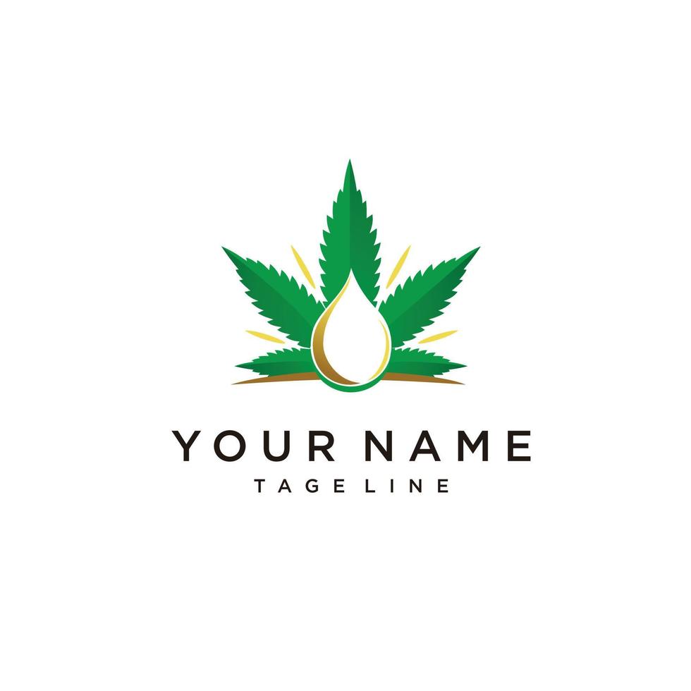 cannabis pétrole logo conception inspiration cbd pétrole logo marijuana feuille symbole cbd produit logo vecteur