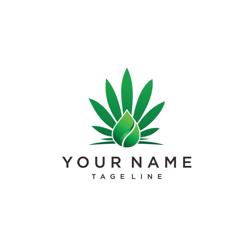 cannabis pétrole logo conception inspiration cbd pétrole logo marijuana feuille symbole cbd produit logo vecteur