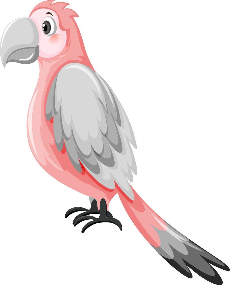 oiseau perroquet en style cartoon vecteur