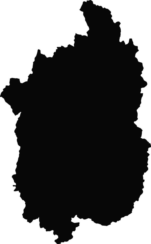 silhouette de la carte du pays du japon, carte de shiga vecteur